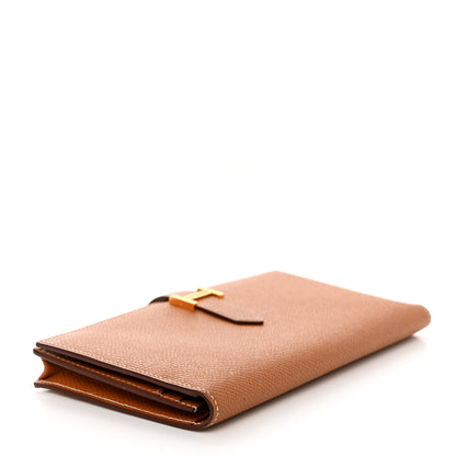 Hermes Epsom Bearn Gusset Wallet Gold 4 of 8