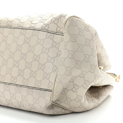 Gucci Guccissima Signature Medium Emily Shoulder Bag Mystic White 10 of 13
