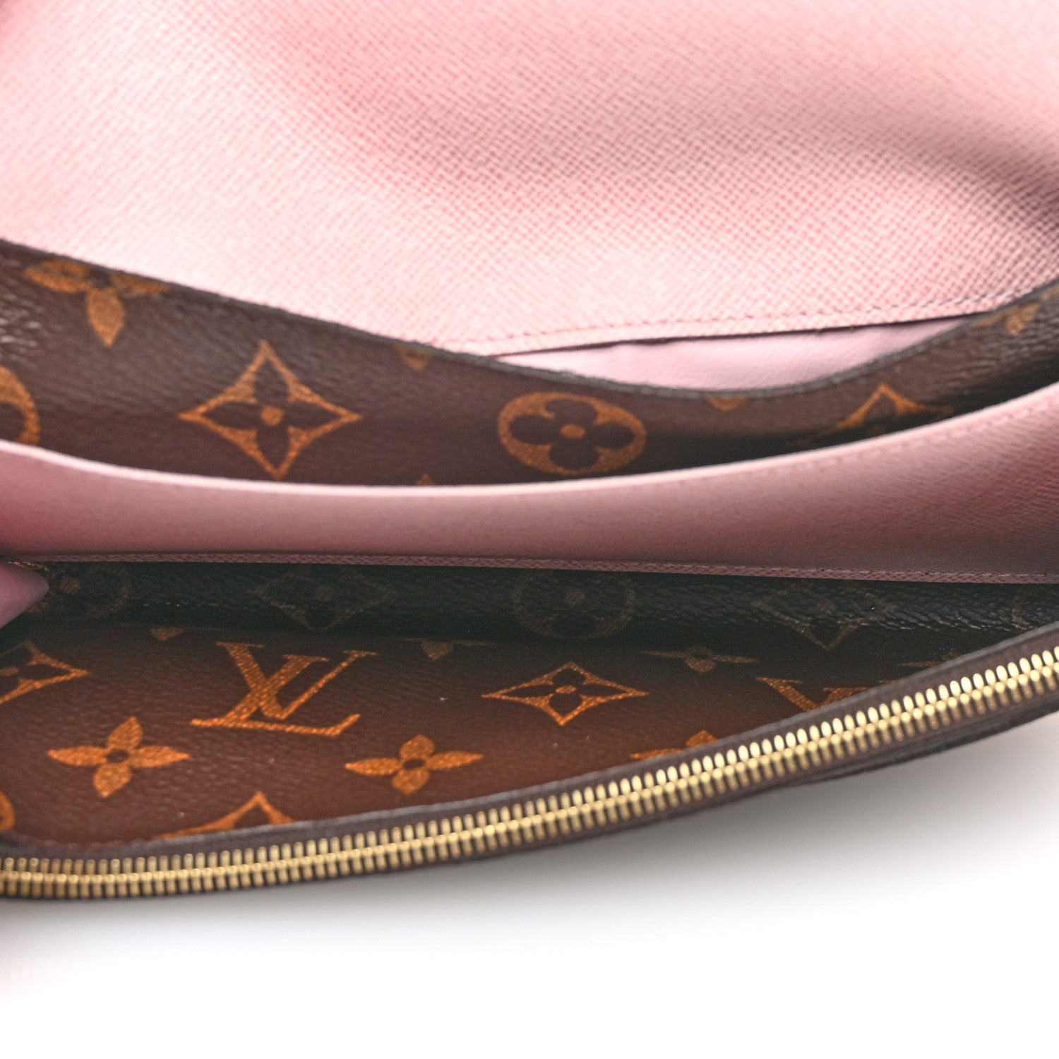 Louis Vuitton Monogram Emilie Wallet Rose Ballerine 5 of 9