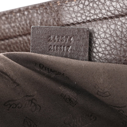 Gucci Calfskin Large Web Heritage Tote Dark Brown 7 of 10