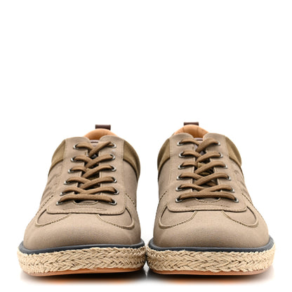 Louis Vuitton Canvas Suede Espadrille Mens Sneakers 10 Green 3 of 9