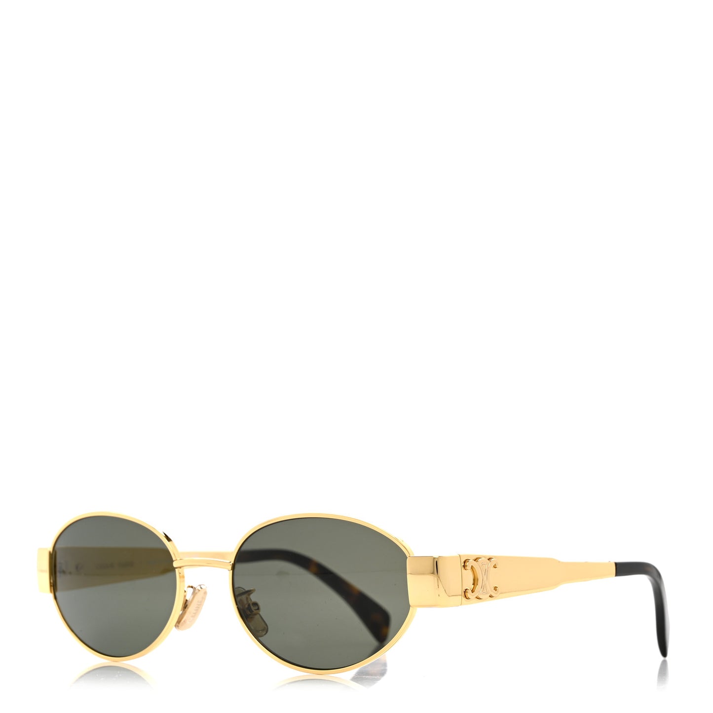 Metal Triomphe 01 Sunglasses CL40235U Gold Green
