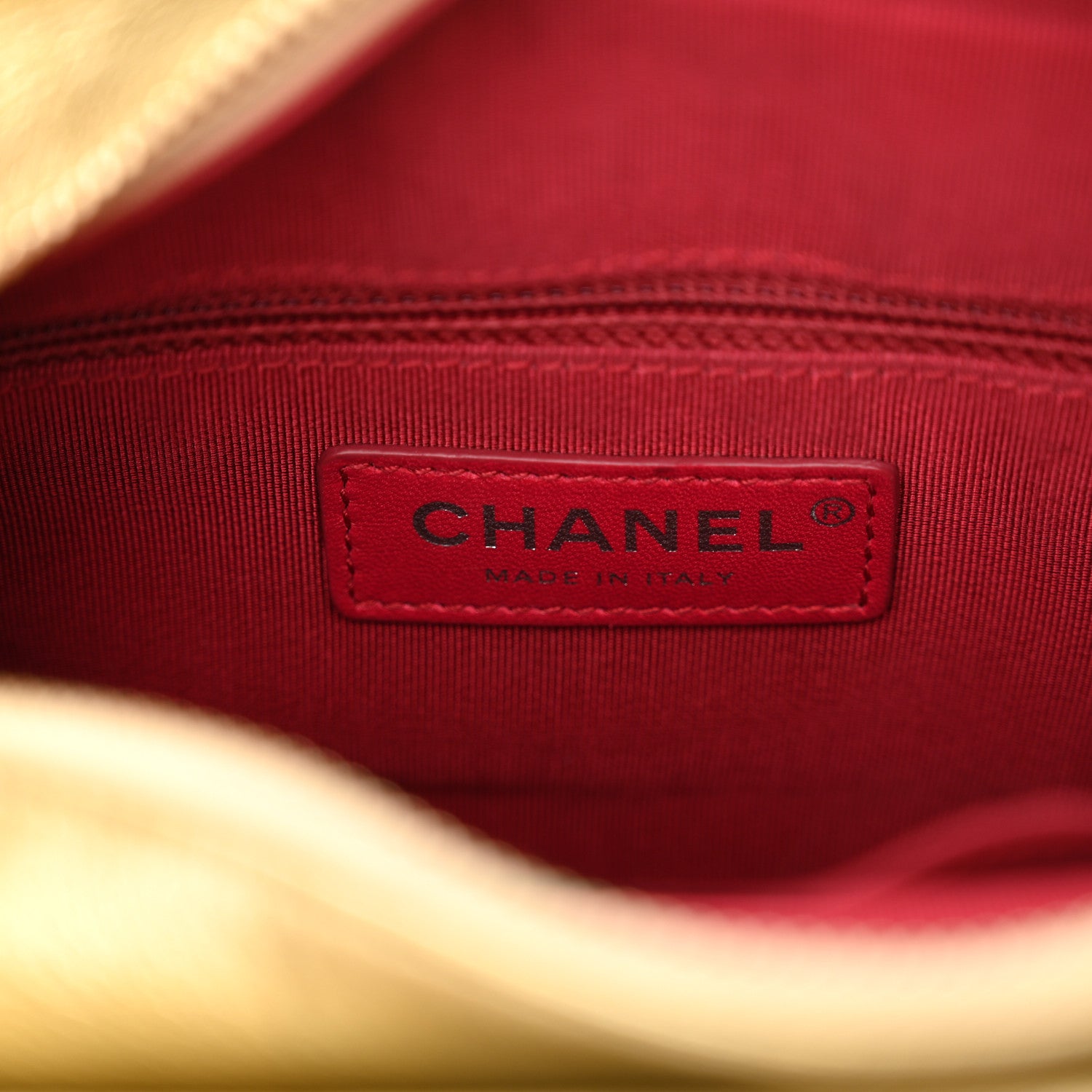 Chanel Metallic Aged Calfskin Quilted Small Gabrielle Hobo Gold 6 of 12