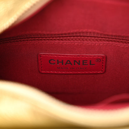 Chanel Metallic Aged Calfskin Quilted Small Gabrielle Hobo Gold 6 of 12