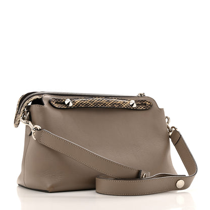 Fendi Vitello Dolce Elaphe Medium By The Way Boston Bag Tortora Multicolor 3 of 14