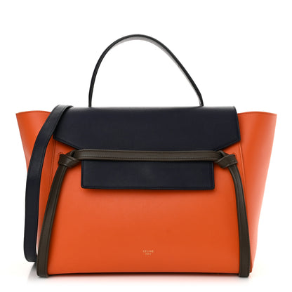 Celine Smooth Calfskin Mini Tri-Color Belt Bag Orange 1 of 12