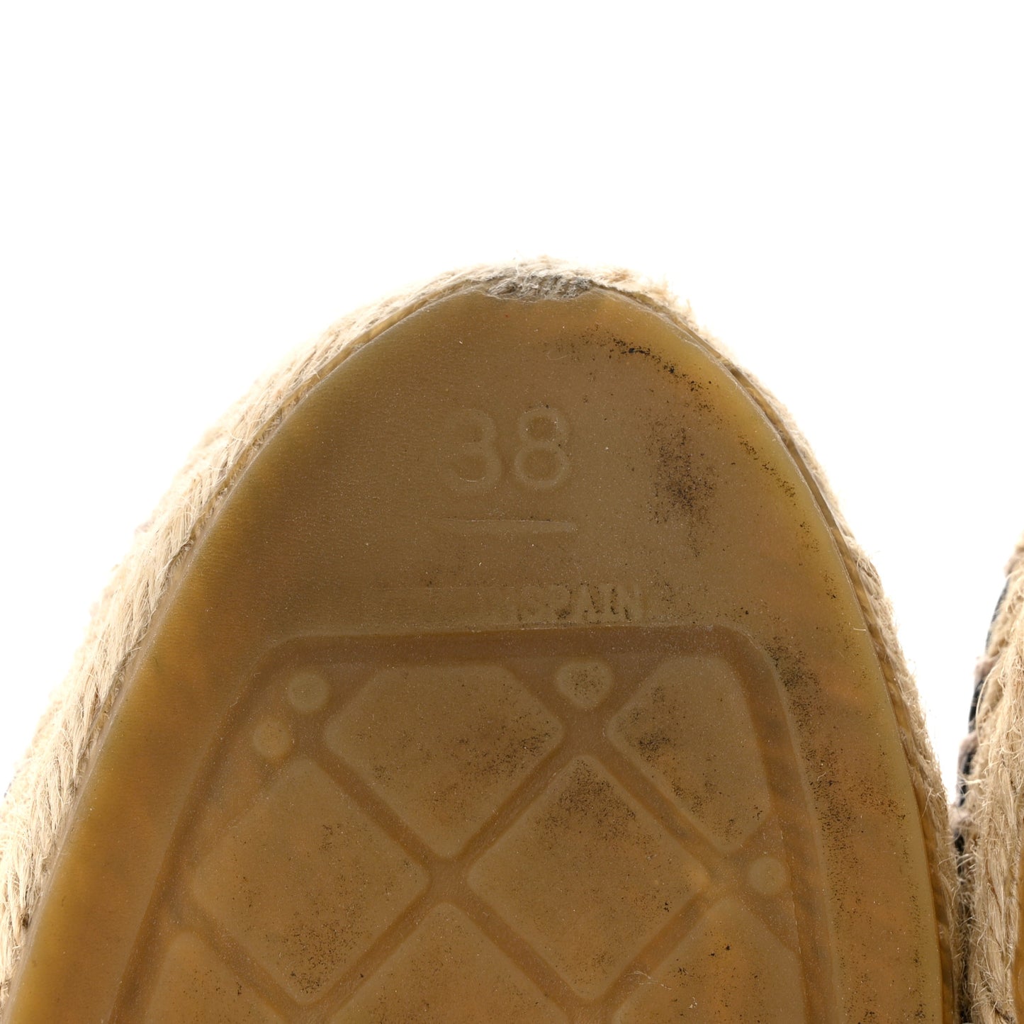 Lambskin CC Espadrilles 38 Black