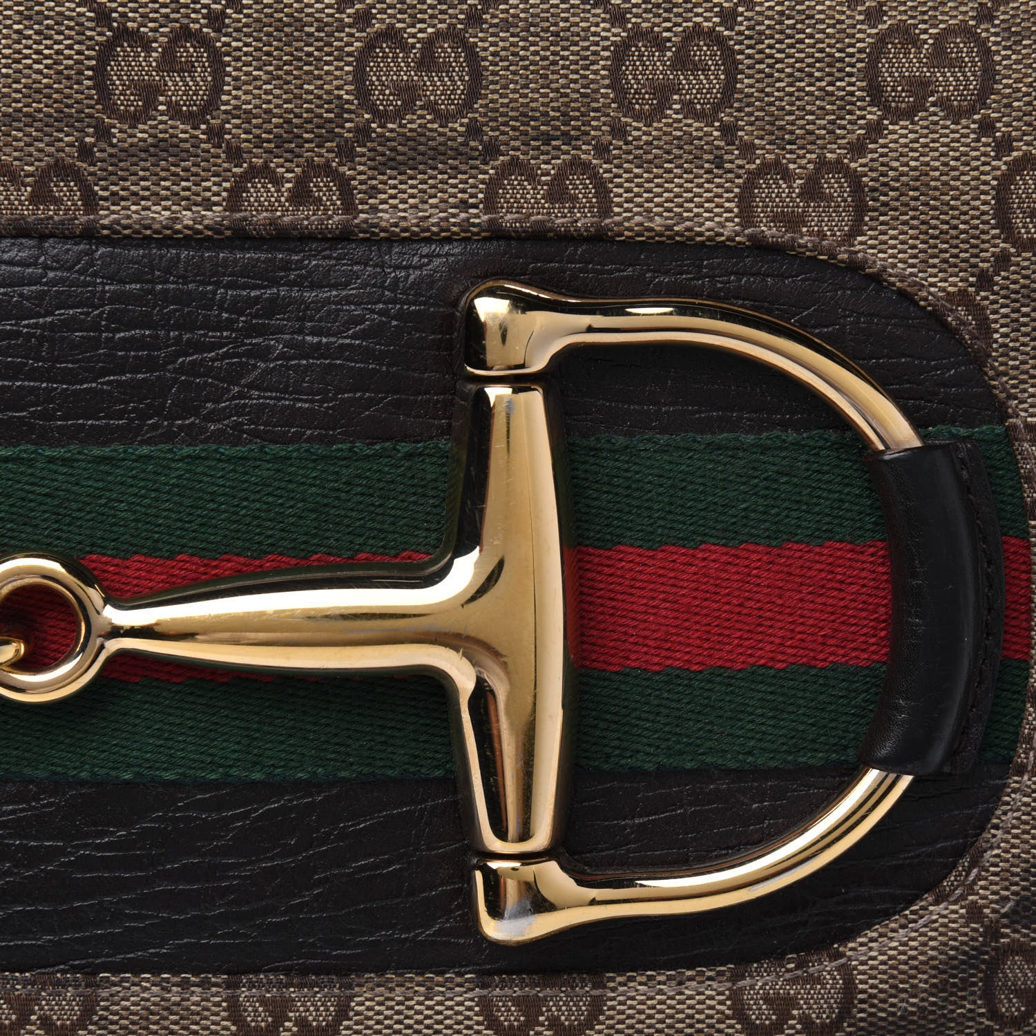 Gucci Monogram Hasler Hobo Dark Brown 7 of 8
