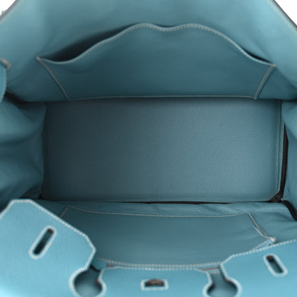 Hermes Togo Birkin 35 Blue Jean 5 of 10