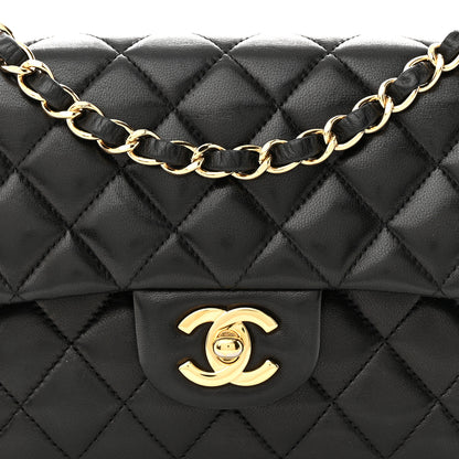 Chanel Lambskin Quilted Small Double Flap Black 8 of 12