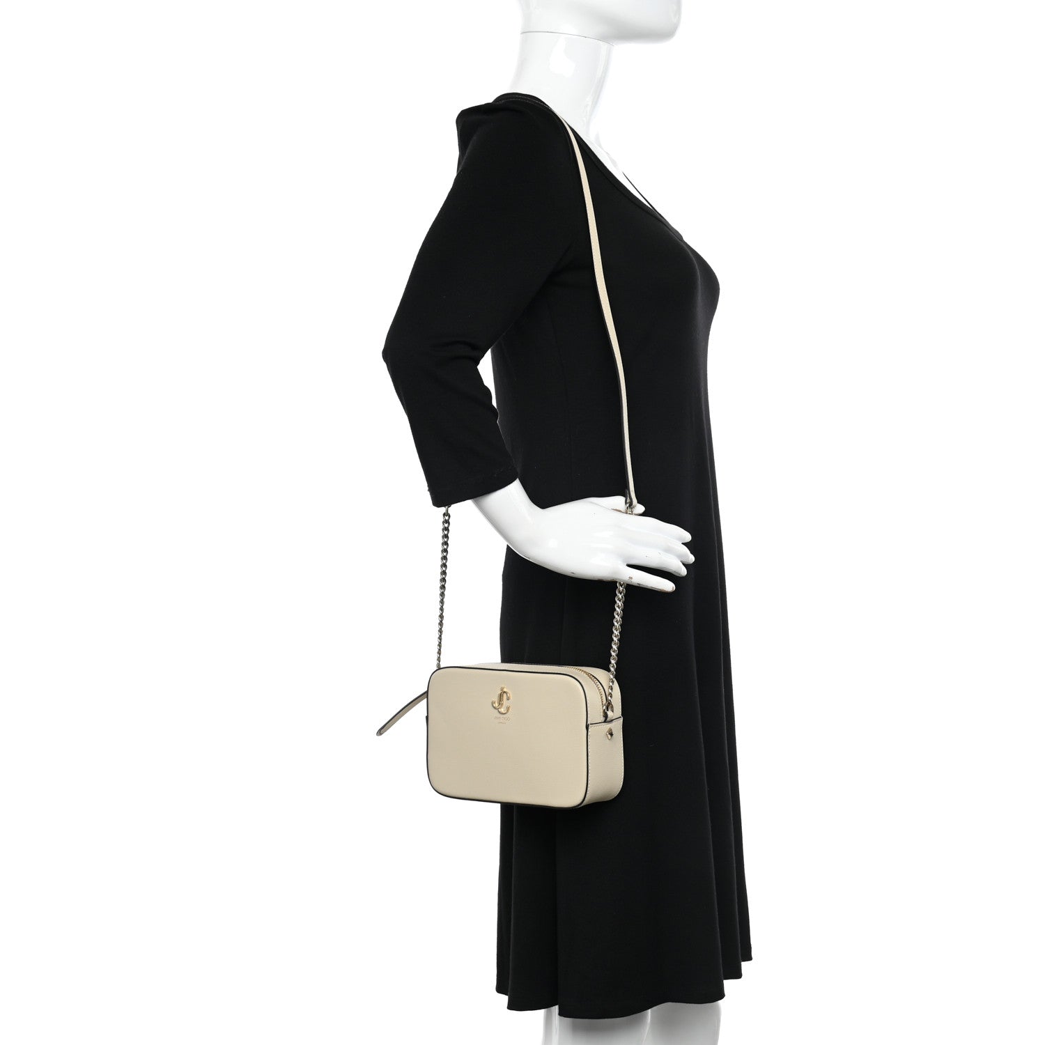Jimmy Choo Grained Calfskin JC Camera Bag Lamb 2 of 10
