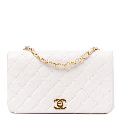 Chanel Lambskin Quilted Small Single Flap White 1 of 9