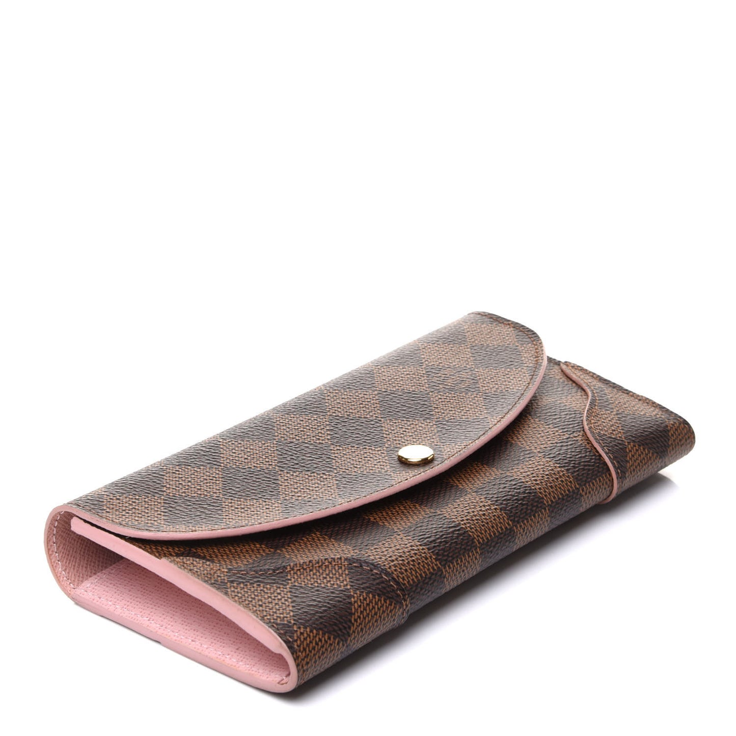 Damier Ebene Caissa Wallet Rose Ballerine