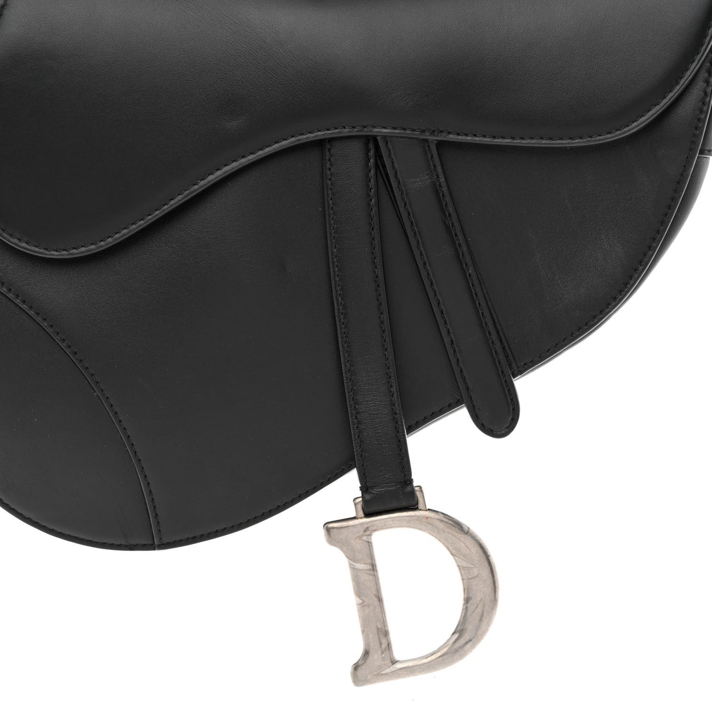 Calfskin Saddle Bag Black