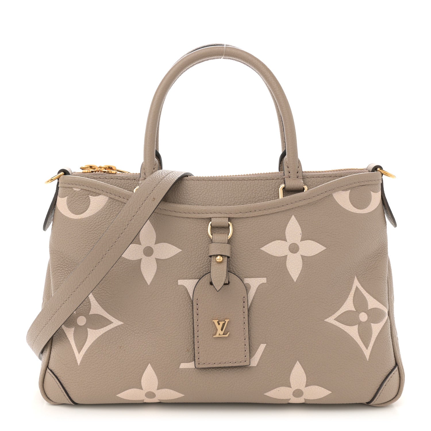 Louis Vuitton Empreinte Monogram Giant Trianon PM Tourterelle Creme 1 of 11