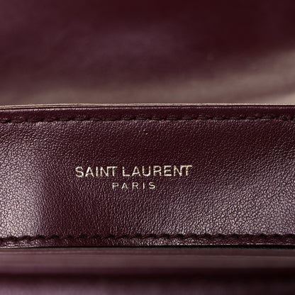 Saint Laurent Calfskin Y Quilted Monogram Toy Loulou Monogram Crossbody Bag Rouge Legion 5 of 9