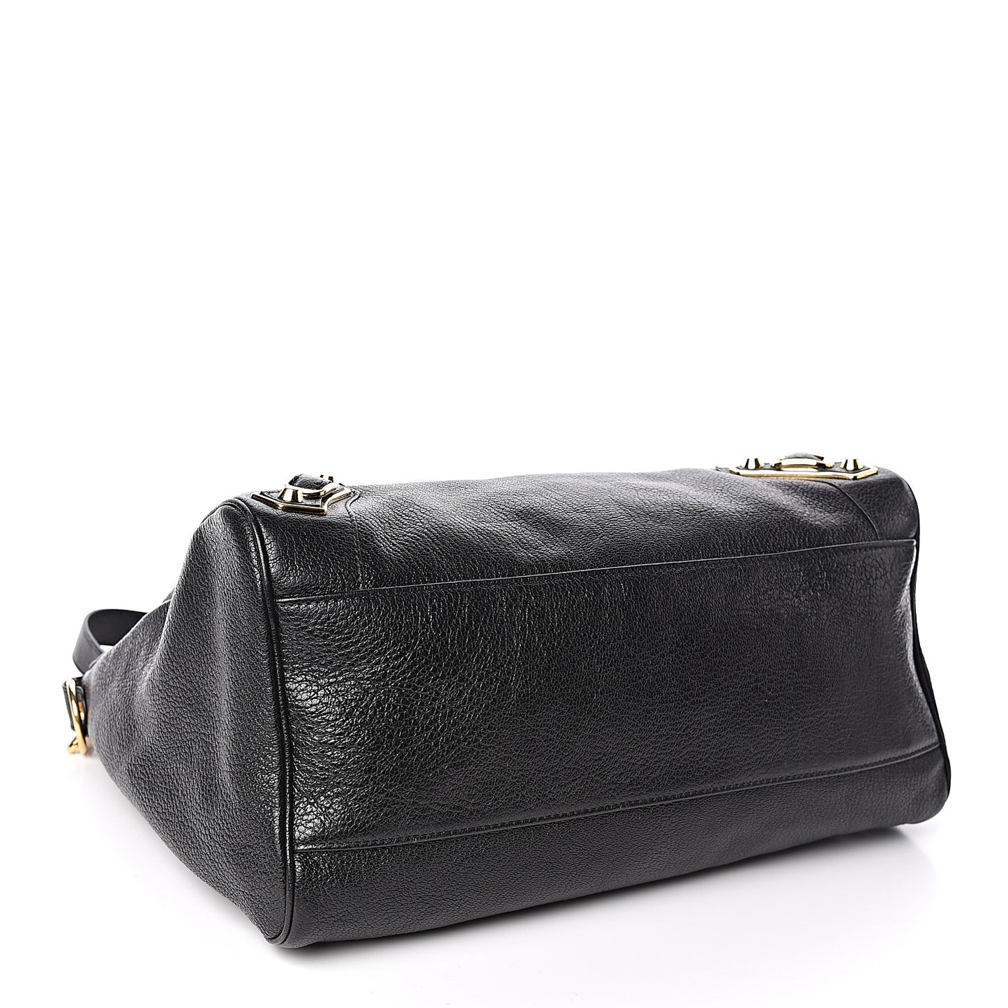 Chevre Gold Metallic Edge Hardware Velo Black
