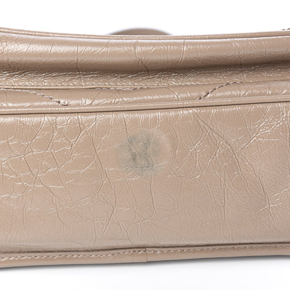 Saint Laurent Crinkled Calfskin Matelasse Monogram Medium Niki Chain Satchel Light Taupe 8 of 10