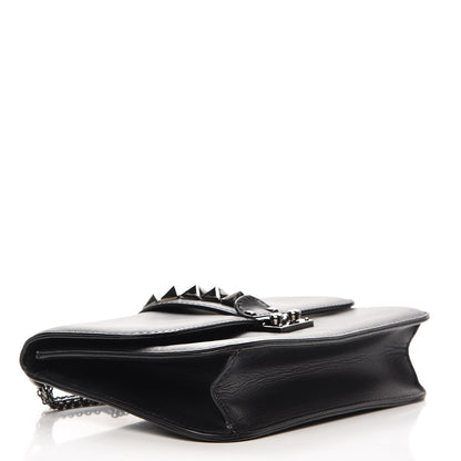 Valentino Garavani Vitello Medium Glam Lock Rockstud Flap Black 5 of 9