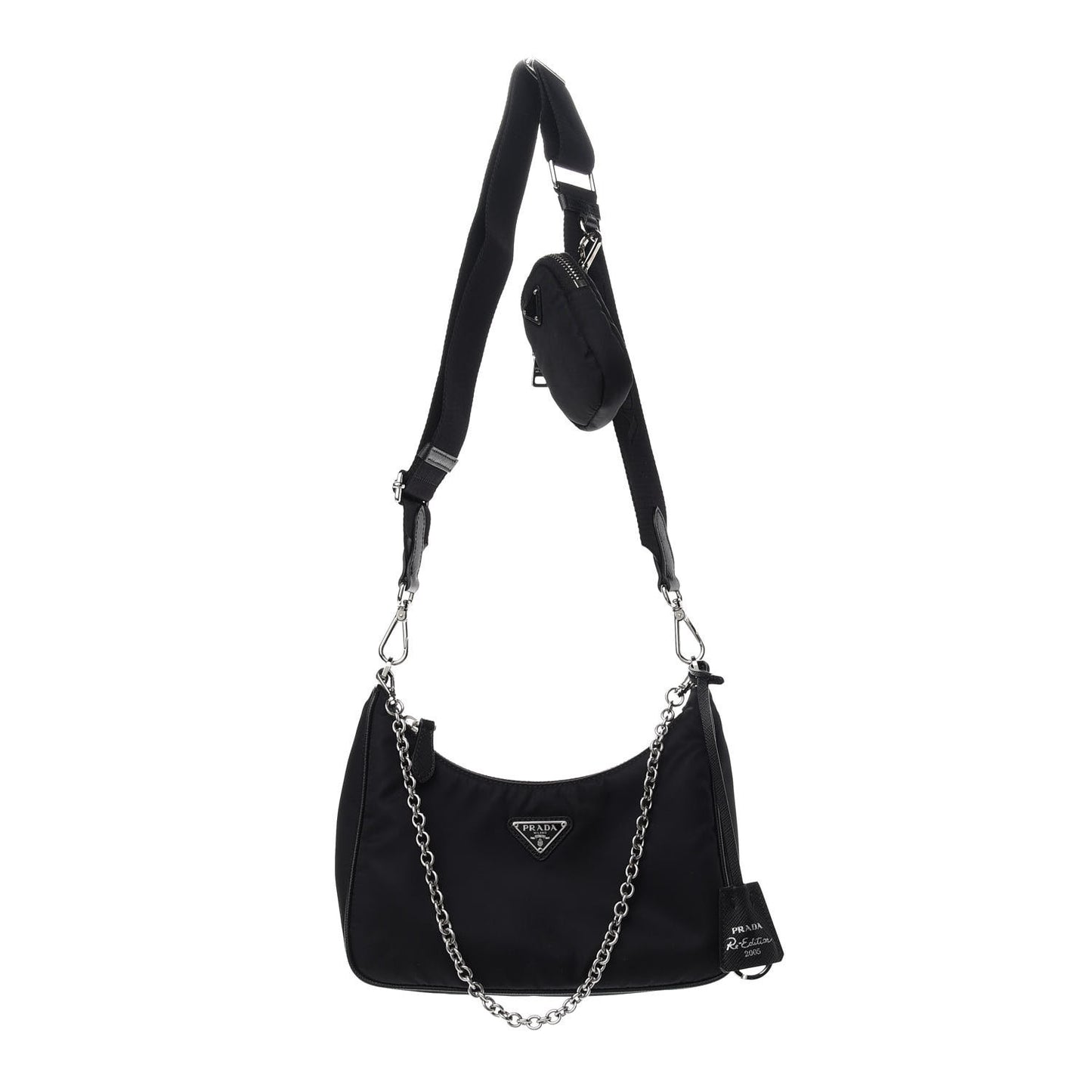 Nylon Re-Edition 2005 Shoulder Bag Black