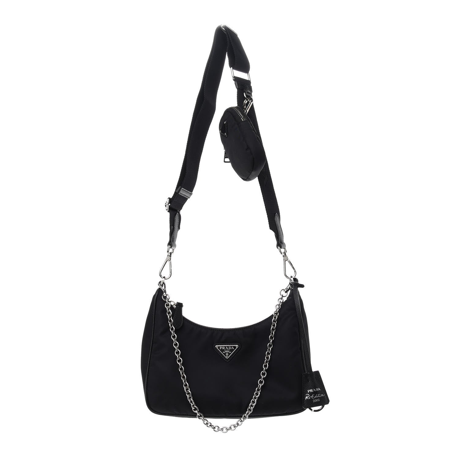Prada Nylon Re-Edition 2005 Shoulder Bag Black 1 of 8