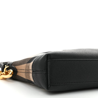 Burberry Derby House Check Abingdon Convertible Clutch Black 10 of 11