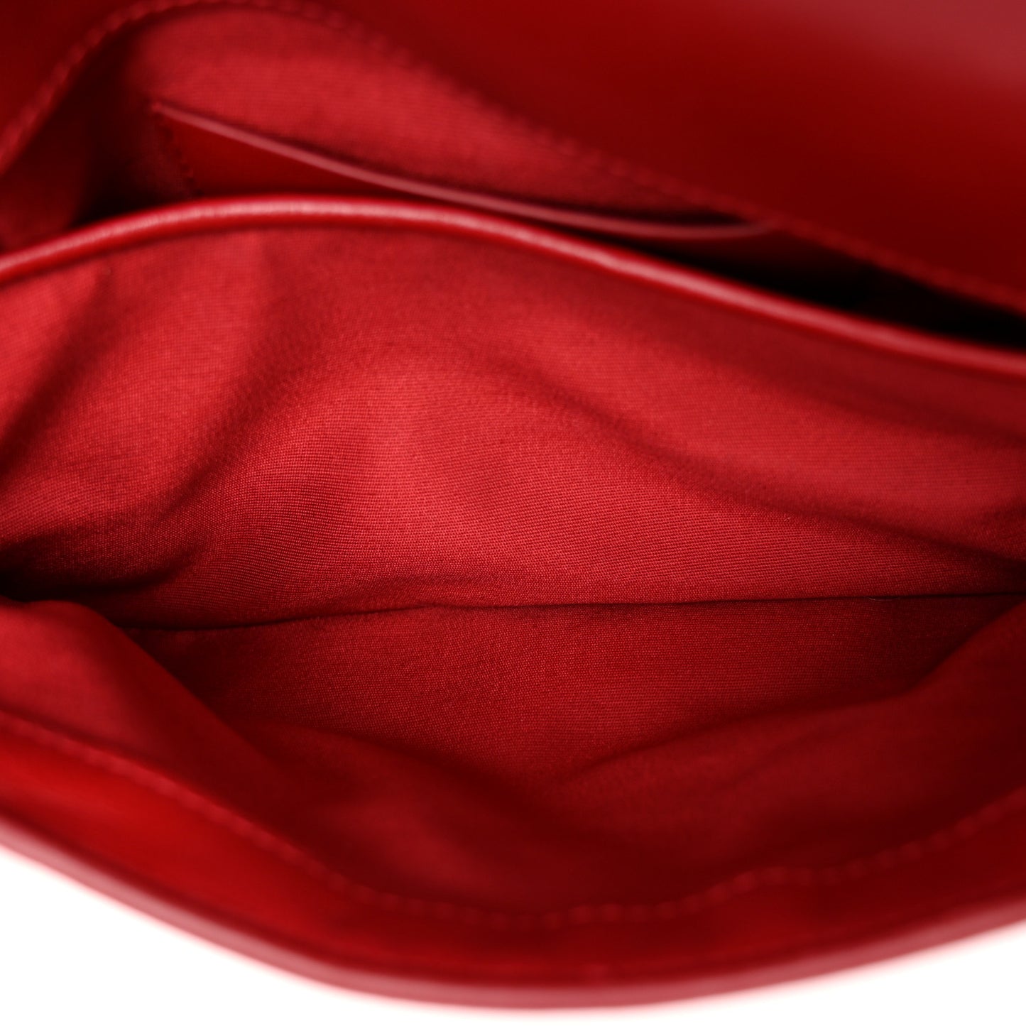 Patent Calfskin Small P'tit Voyou Shoulder Bag Red