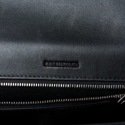 Balenciaga Faux Calfskin Fabric Medium Sneakerhead Top Handle Bag Black 6 of 10
