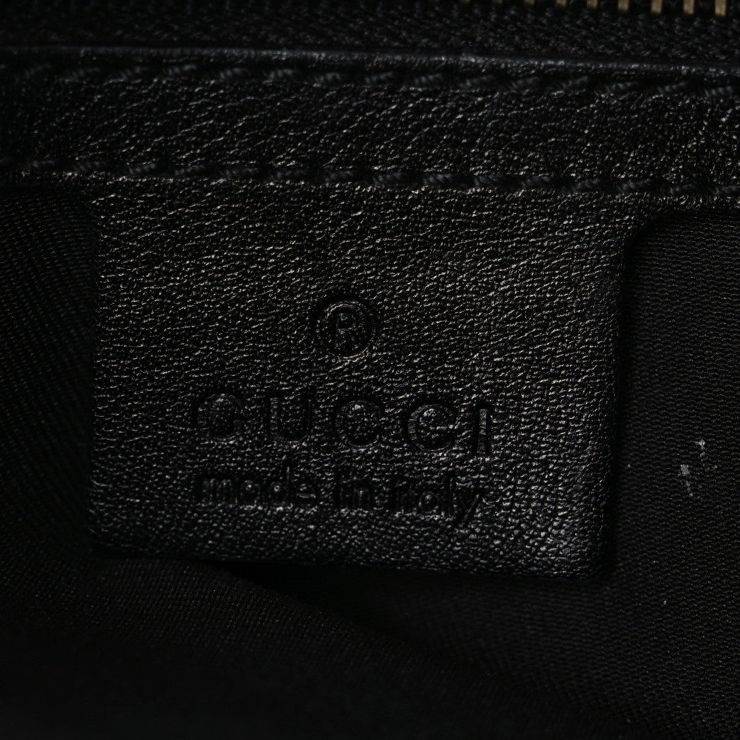Gucci Monogram Medium Indy Top Handle Hobo Black 6 of 11