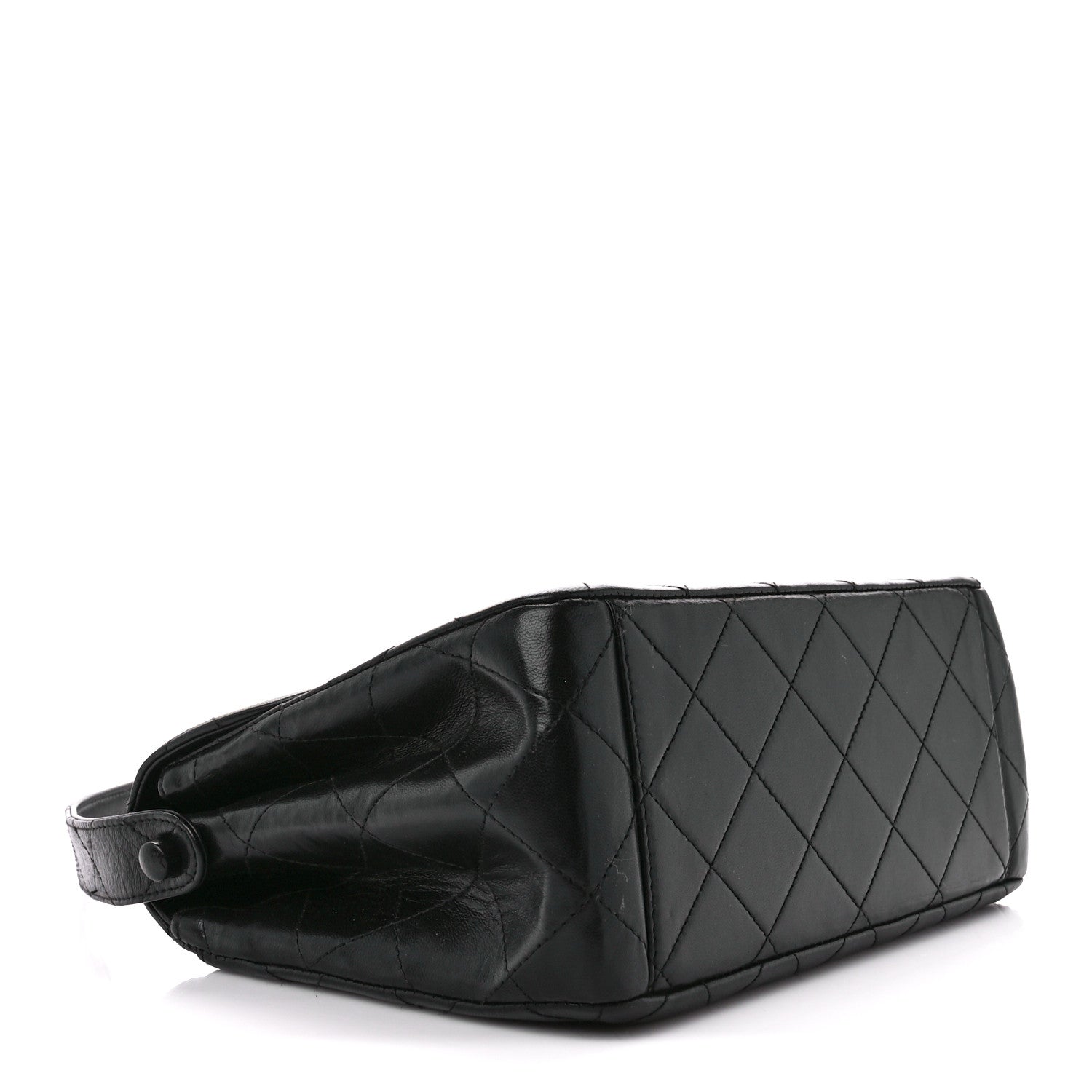 Chanel Lambskin Quilted CC Flap Shoulder Bag Black 4 of 11