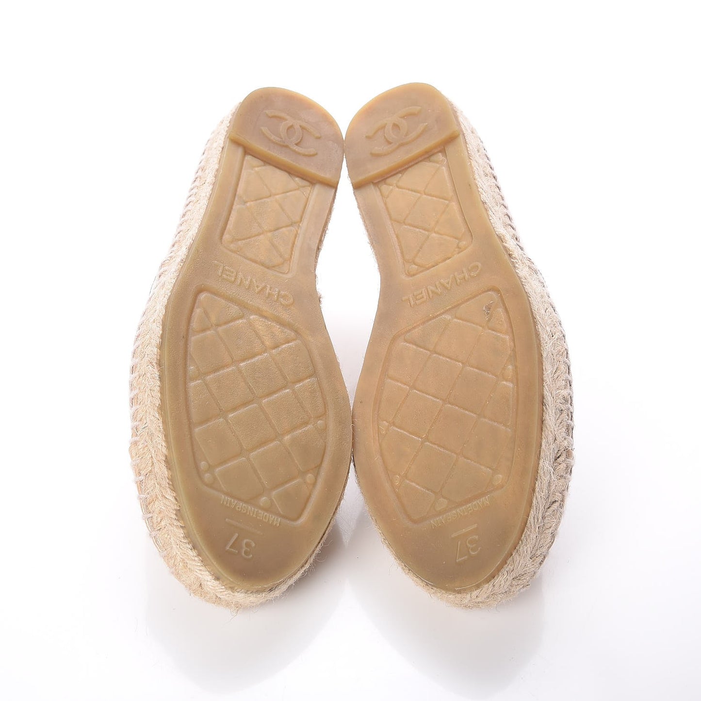 Patent CC Espadrilles 37 Beige