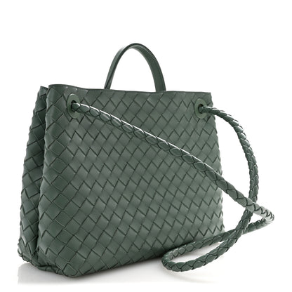 Bottega Veneta Nappa Intrecciato Medium Andiamo Shoulder Bag Aloe 3 of 13
