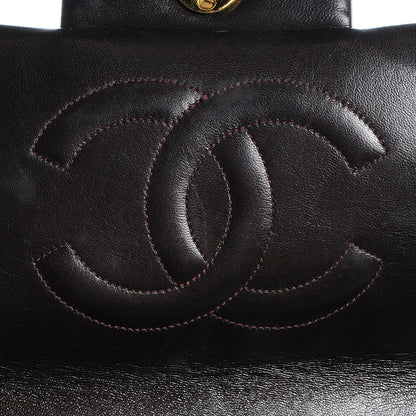 Chanel Lambskin Quilted XL Jumbo Flap Brown 7 of 10