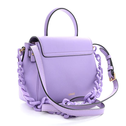 Versace Calfskin Small La Medusa Top Handle Handbag Lilac 3 of 12