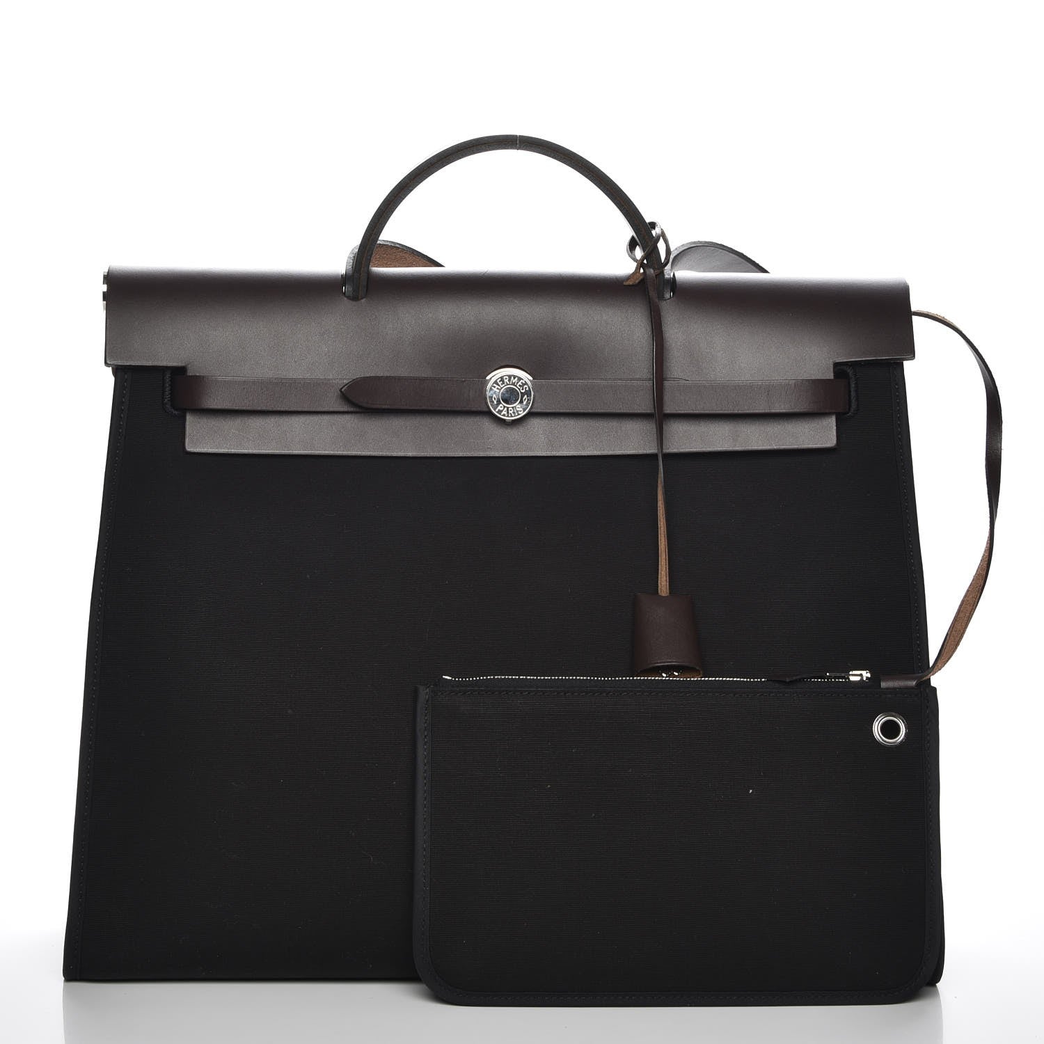 Hermes Toile Vache Hunter Herbag Zip 39 MM Black 3 of 7