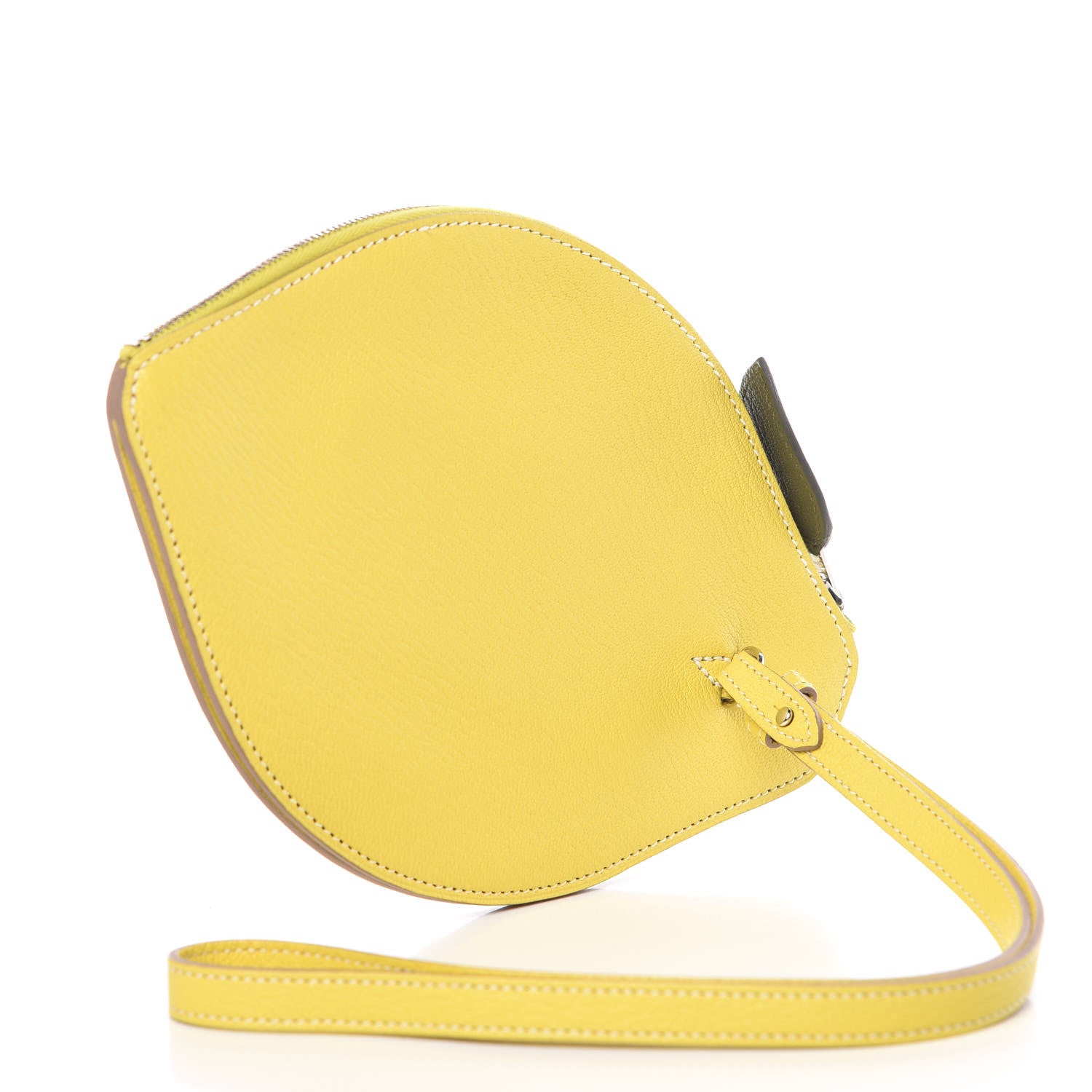 Hermes Chevre Mysore Tutti Frutti Citron Clutch Lime 4 of 8