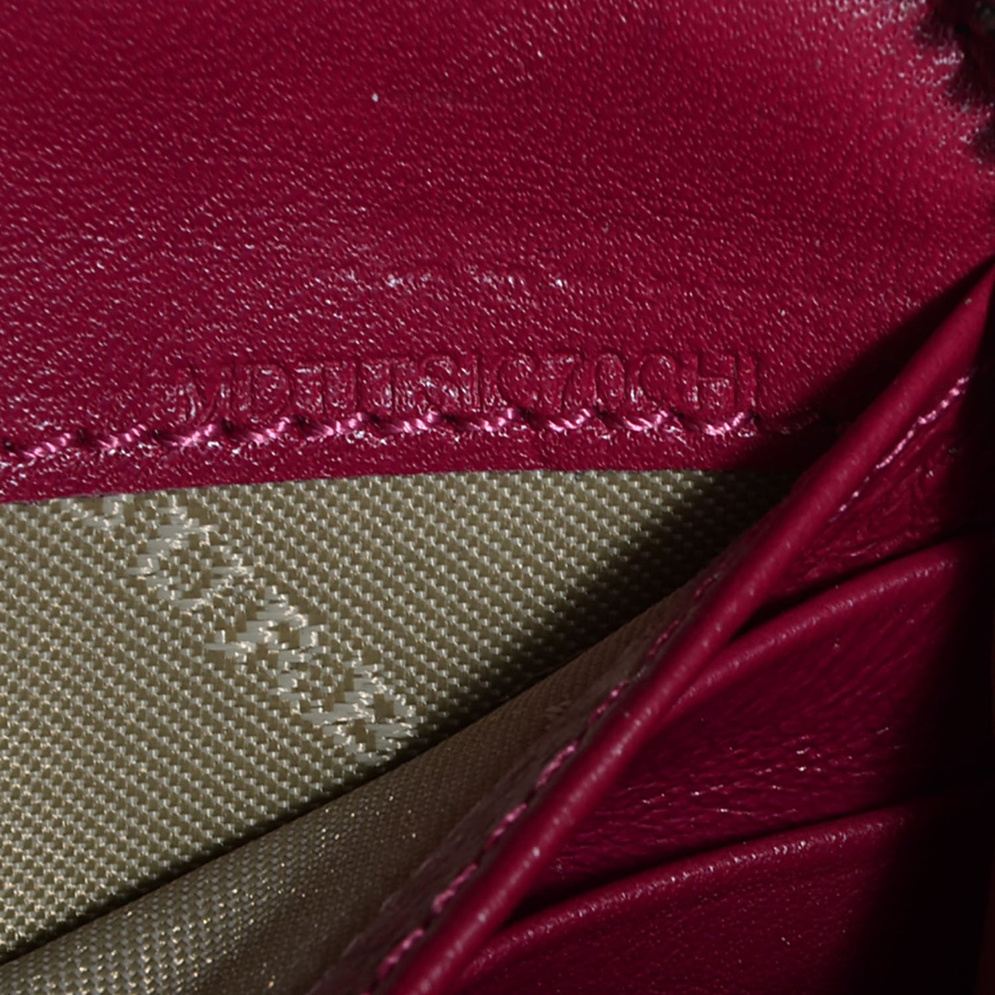 Patent Check Embossed Large Zip Around Wallet Raspberry Sorbet