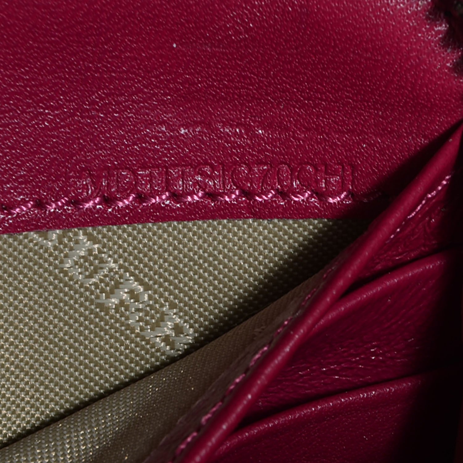 Burberry Patent Check Embossed Large Zip Around Wallet Raspberry Sorbet 5 of 8