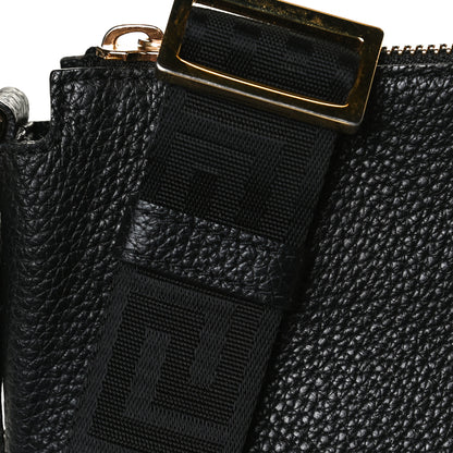 Versace Grained Calfskin Medusa Messenger Bag Black 12 of 13