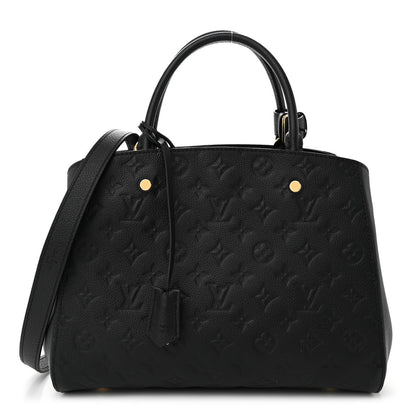 Louis Vuitton Empreinte Montaigne MM Black 1 of 9