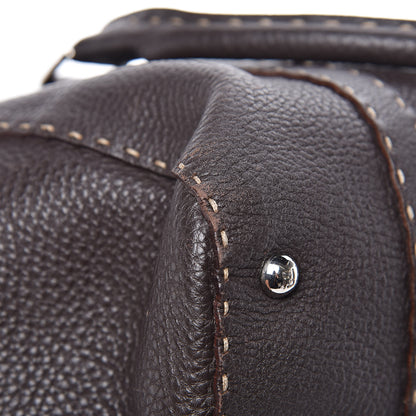 Fendi Cuoio Romano Selleria Large Linda Satchel Testa di Moro 10 of 13