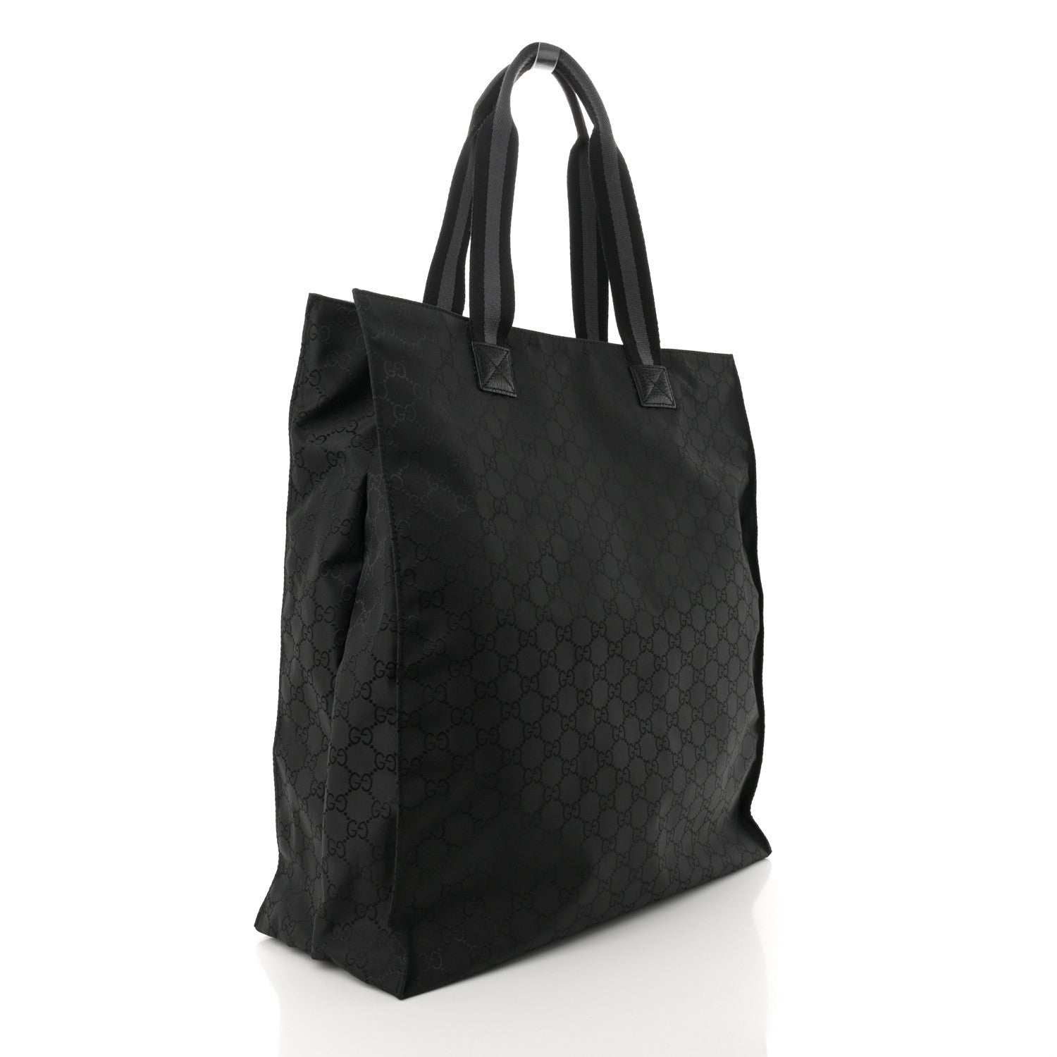 Gucci Nylon Monogram Vertical Tote Black 3 of 11