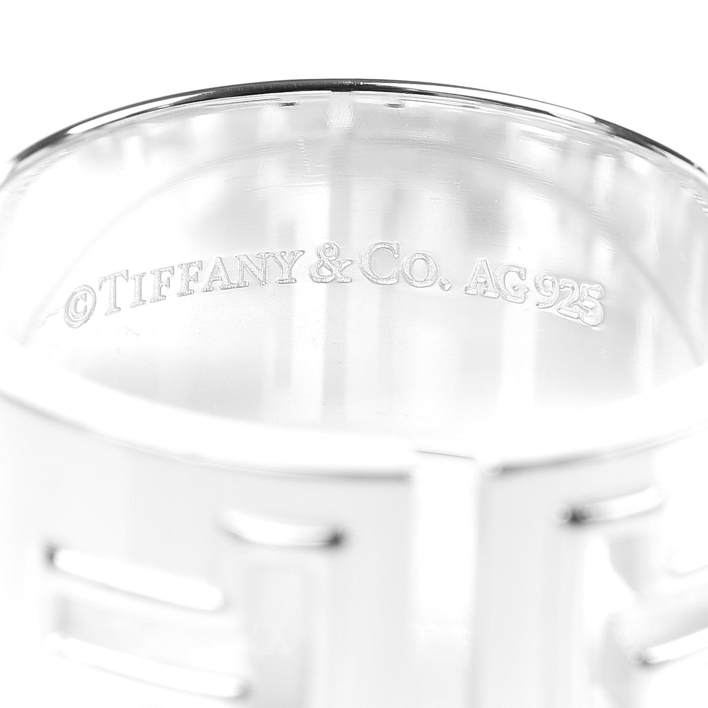 Sterling Silver T Cutout Ring 60 9
