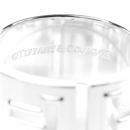 Tiffany Sterling Silver T Cutout Ring 60 9 4 of 5