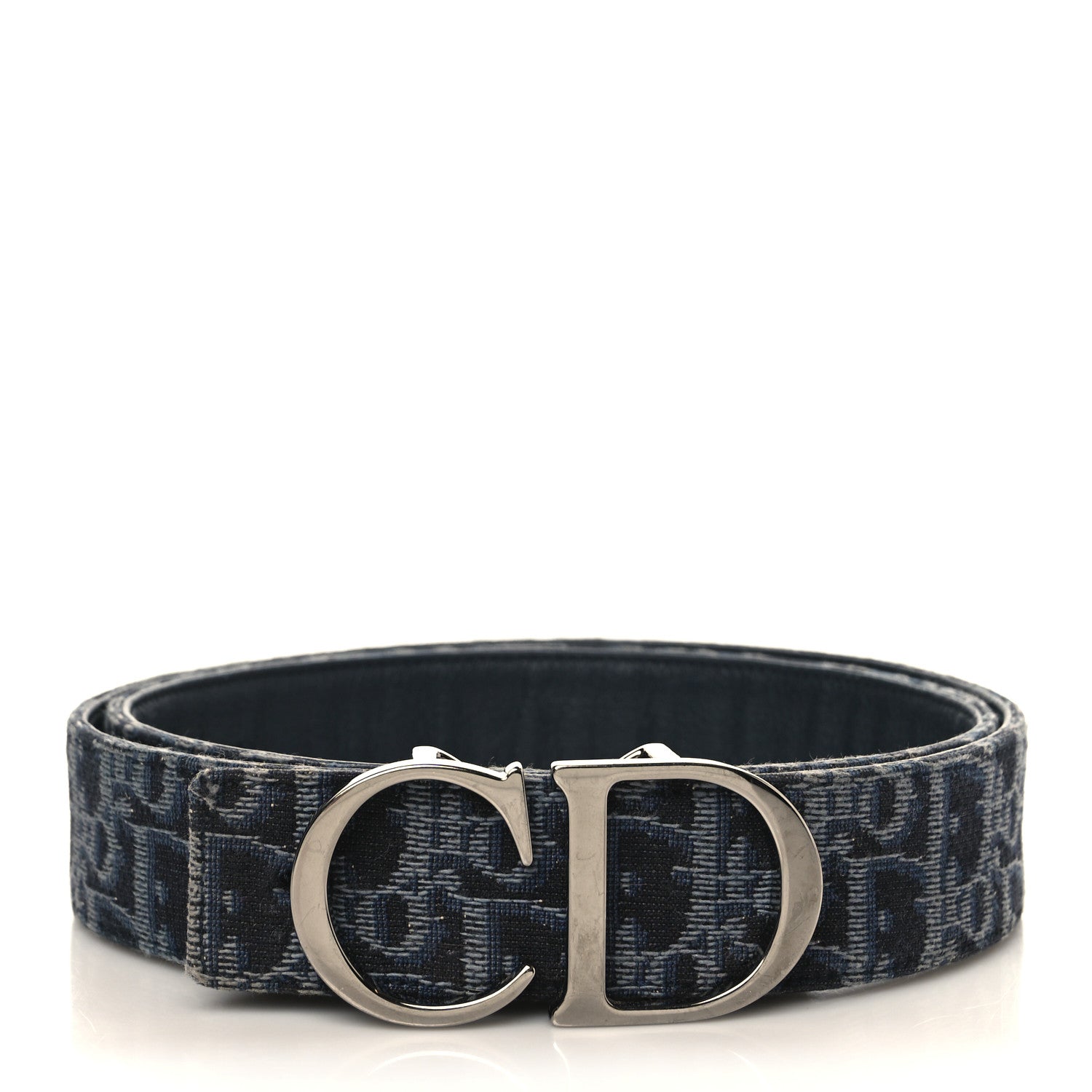 Christian Dior Oblique 35mm Belt 95 Blue Multi 1 of 5