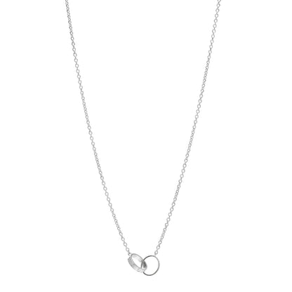 Cartier 18K White Gold Interlocking LOVE Necklace 1 of 5