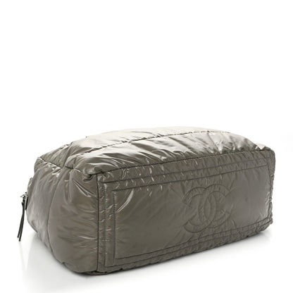 Chanel Nylon Quilted Coco Cocoon Reversible Tote Grey 4 of 10