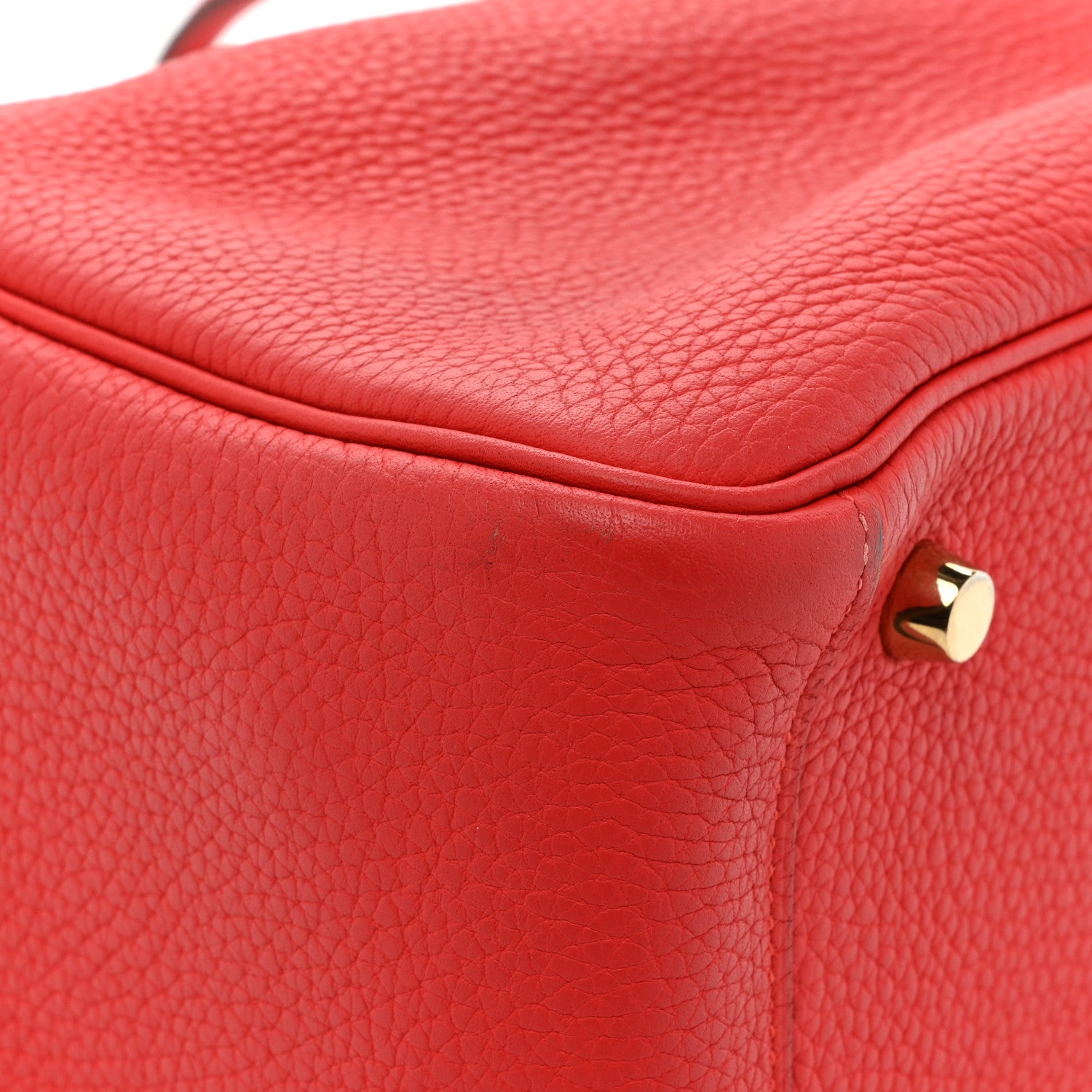 Hermes Taurillon Clemence Lindy 26 Rouge Tomate 14 of 16