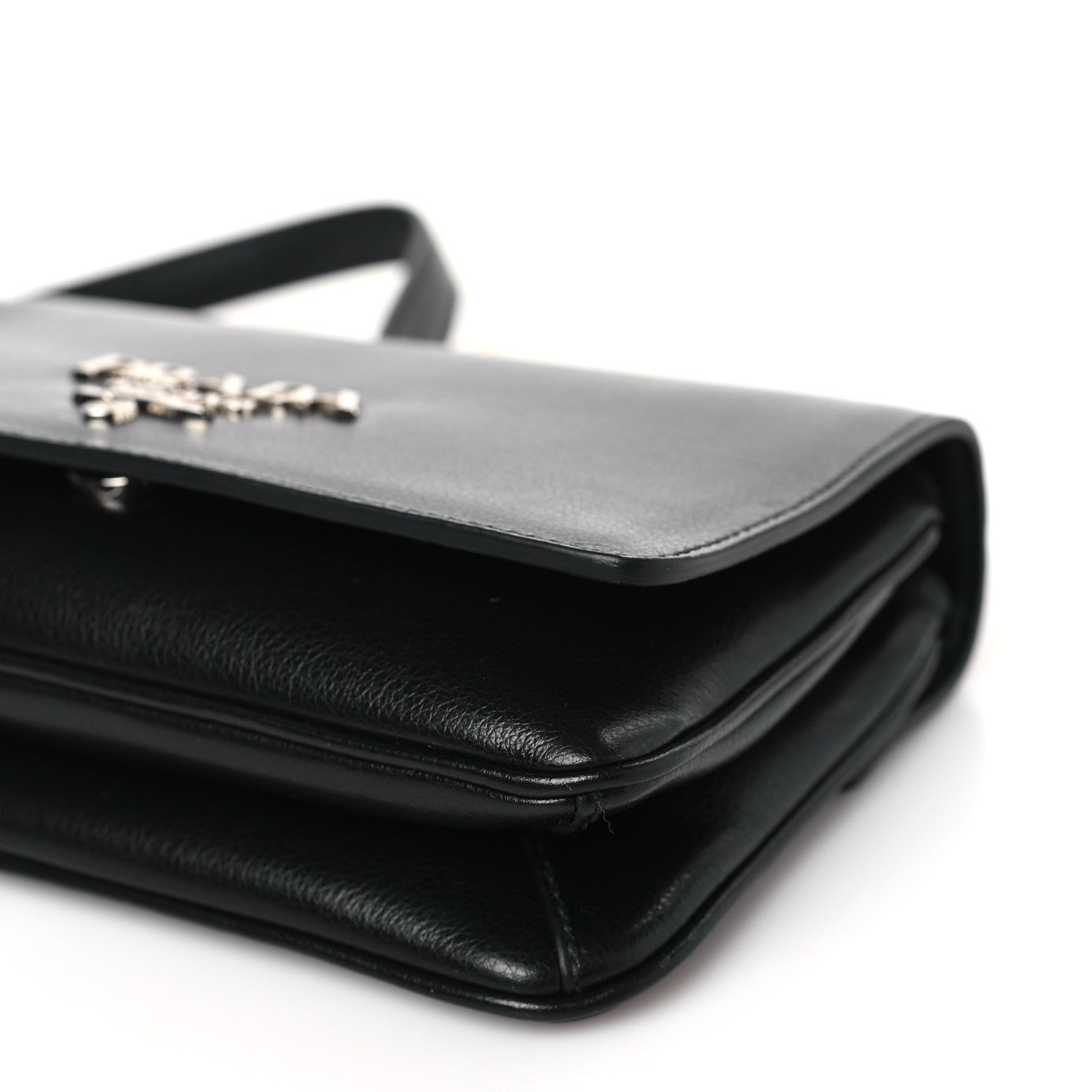 Prada Soft Calfskin Chain Shoulder Bag Black 8 of 8