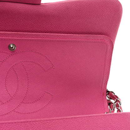 Chanel Iridescent Caviar Quilted Jumbo Double Flap Pink 13 of 13